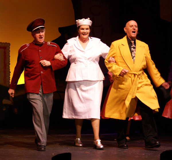 Finale of Guys and Dolls, costume design by Katharine Tarkulich