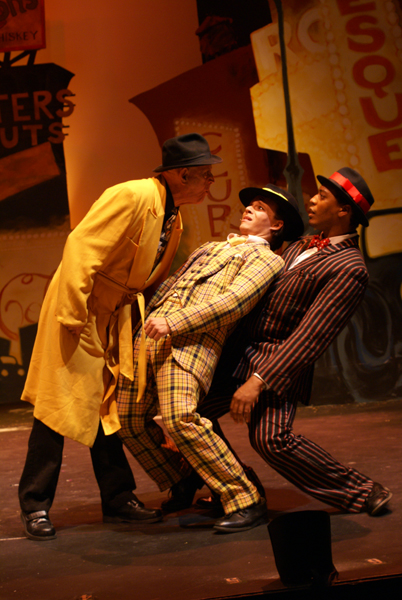 Detective, Benny, and Nicely Nicely from Guys and Dolls, costume design by Katharine Tarkulich
