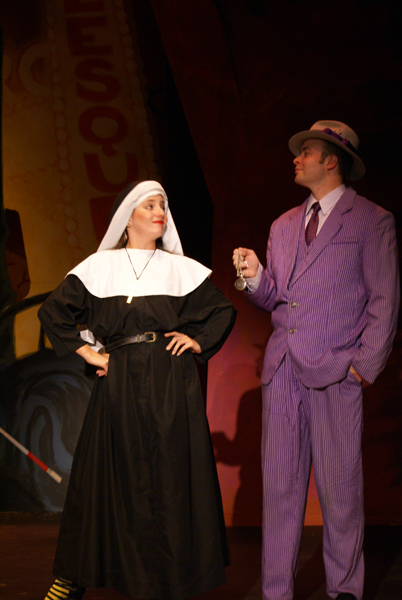 Nun and Gangster in Guys and Dolls, costume design by Katharine Tarkulich