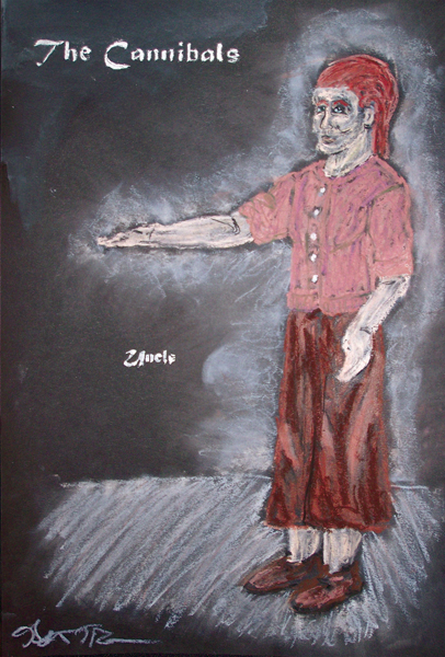 Uncle's child rendering from The Cannibals, costume design by Katharine Tarkulich