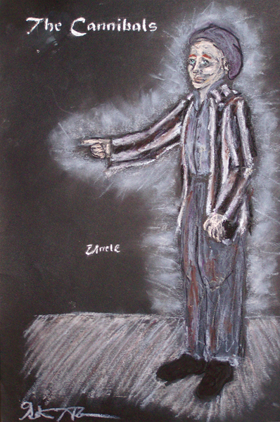 Uncle rendering from The Cannibals, costume design by Katharine Tarkulich