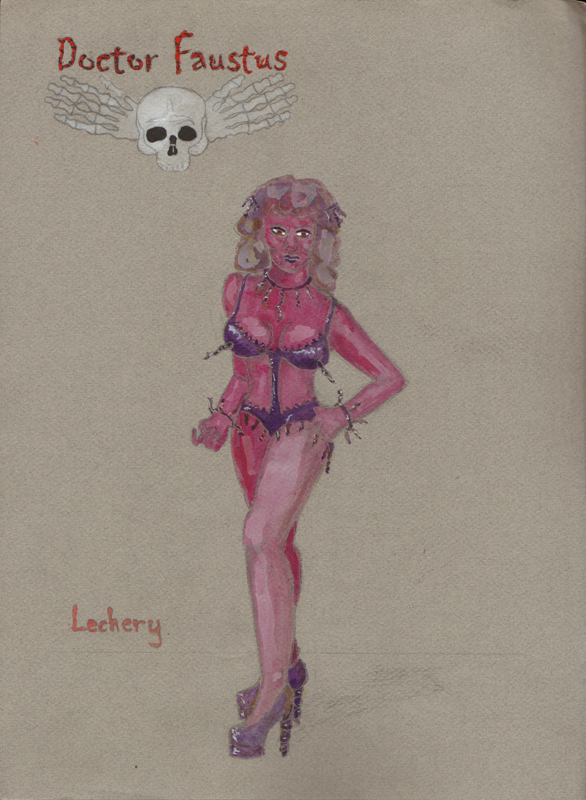 Lust Seven 7 Deadly Sins from Faustus, costume design by Katharine Tarkulich