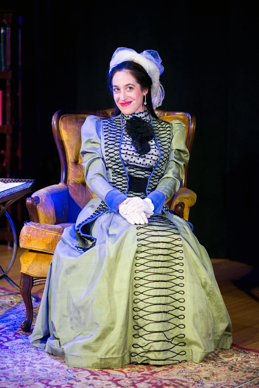 Gwendolen Fairfax in The Importance of Being Earnest, costumes designed by Katharine Tarkulich