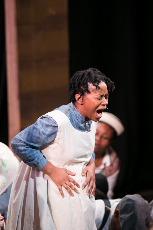 Pregnant Celie in The Color Purple, costume design by Katharine Tarkulich